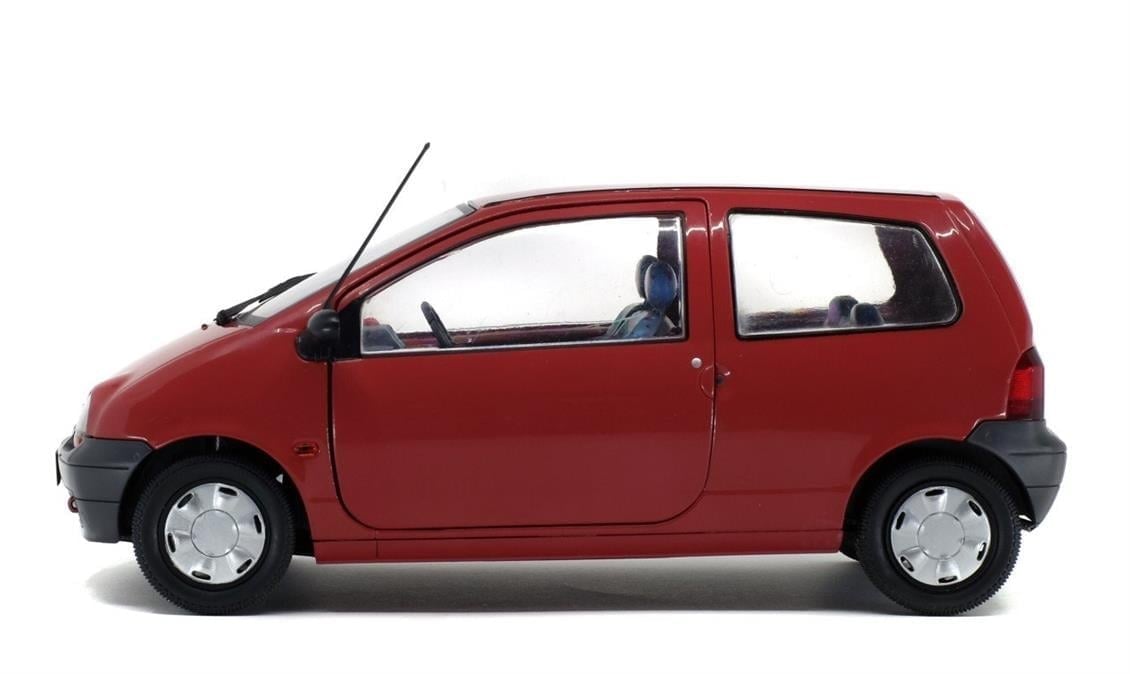 Solido S1804002 1/18 Ölçek, 1993 Renault Twingo Mk1-Kırmızı-Sergilemeye Hazır Metal Araba Modeli