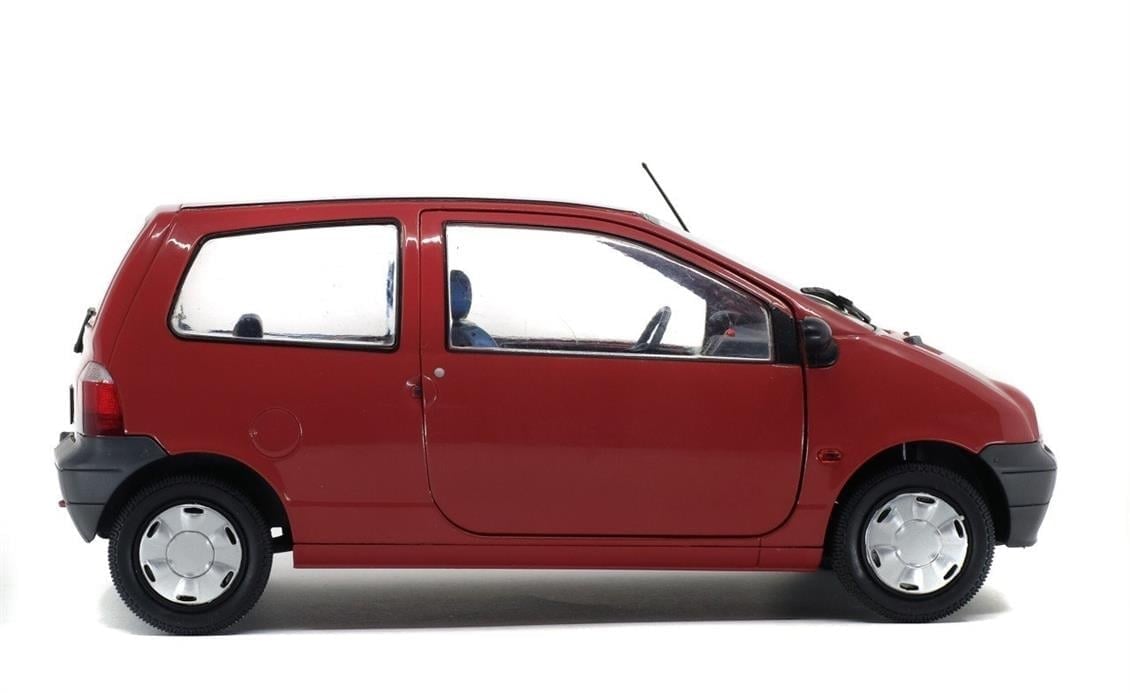 Solido S1804002 1/18 Ölçek, 1993 Renault Twingo Mk1-Kırmızı-Sergilemeye Hazır Metal Araba Modeli