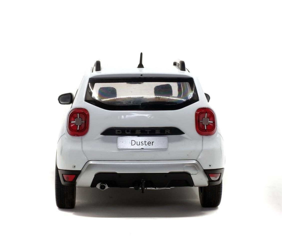 Solido S1804602 1/18 Ölçek, 2018 Dacia Duster Mk2-Beyaz-Sergilemeye Hazır Metal Araba Modeli