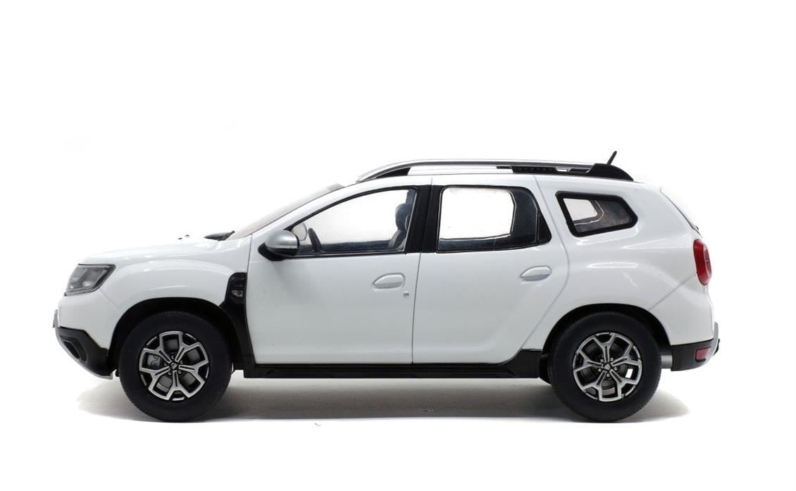 Solido S1804602 1/18 Ölçek, 2018 Dacia Duster Mk2-Beyaz-Sergilemeye Hazır Metal Araba Modeli