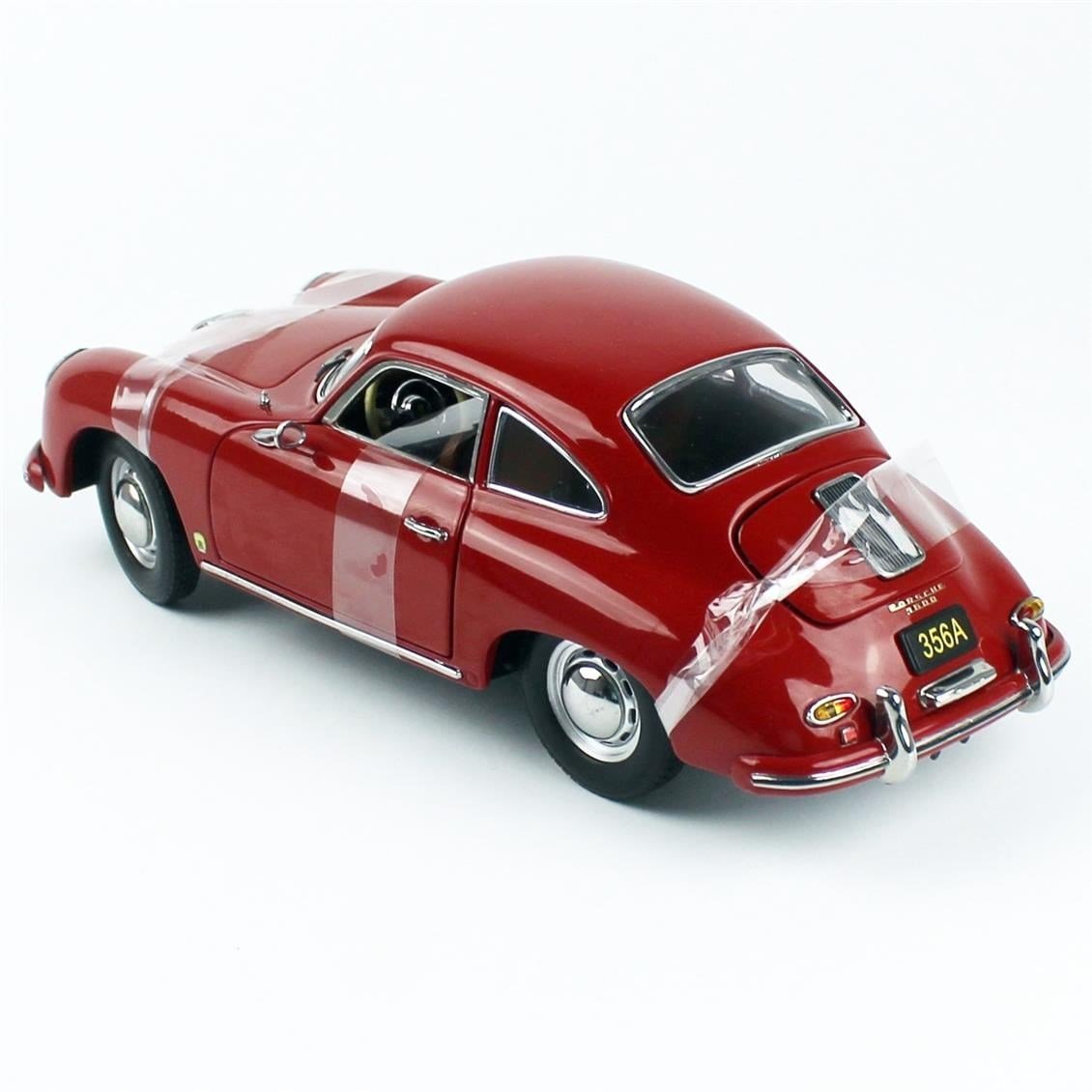 Sunstar 1350 1/18 Ölçek, 1957 Porsche 356A 1500 GS Carrera GT, Polyantha Kırmızı, Sergilemeye Hazır Metal Araba Modeli