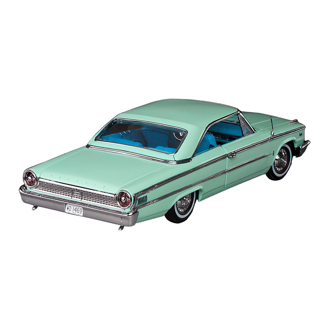 Sunstar 1469 1/18 Ölçek, 1963 Ford Galaxie 500/XL Hardtop, Buz Mavisi, Sergilemeye Hazır Metal Araba Modeli