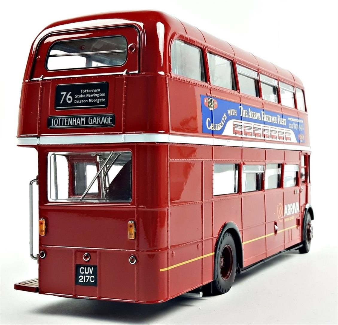 Sunstar 2941 1/24 Ölçek, 1986 Routemaster Arriva, Kırmızı, Sergilemeye Hazır Metal Otobüs Modeli