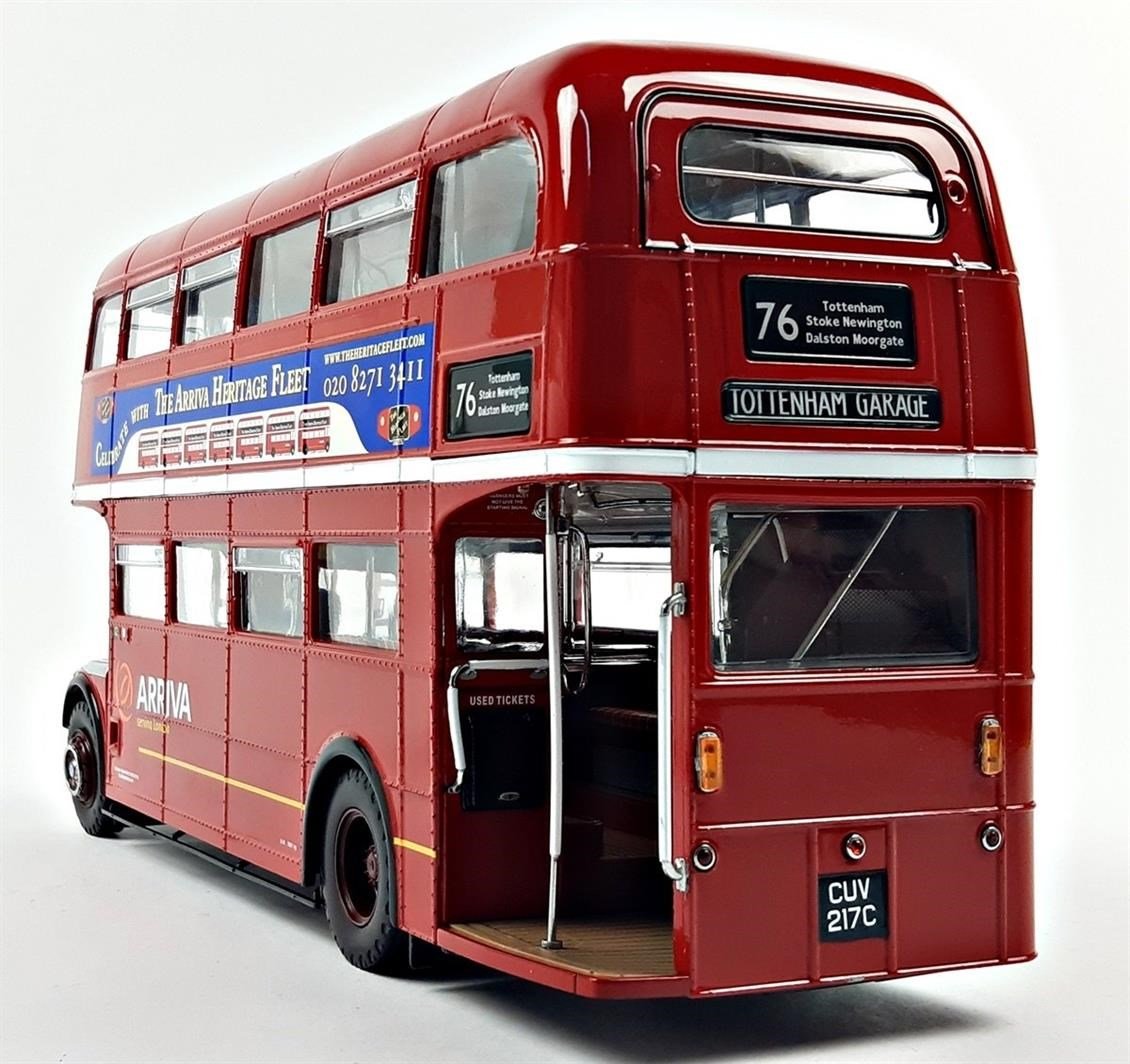 Sunstar 2941 1/24 Ölçek, 1986 Routemaster Arriva, Kırmızı, Sergilemeye Hazır Metal Otobüs Modeli
