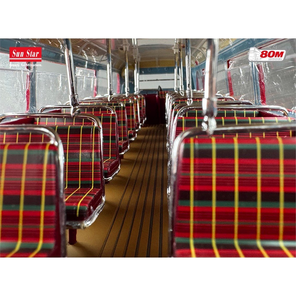 Sunstar 2944 1/24 Ölçek, Routemaster RM16, VLT 16, Kırmızı, Sergilemeye Hazır Metal Otobüs Modeli
