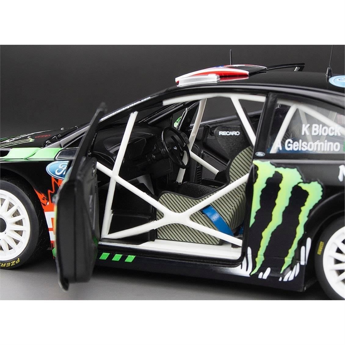 Sunstar 3956 1/18 Ölçek, Ford Focus RS, Ken Block, 2010 Rallyday, Sergilemeye Hazır Metal Araba Modeli