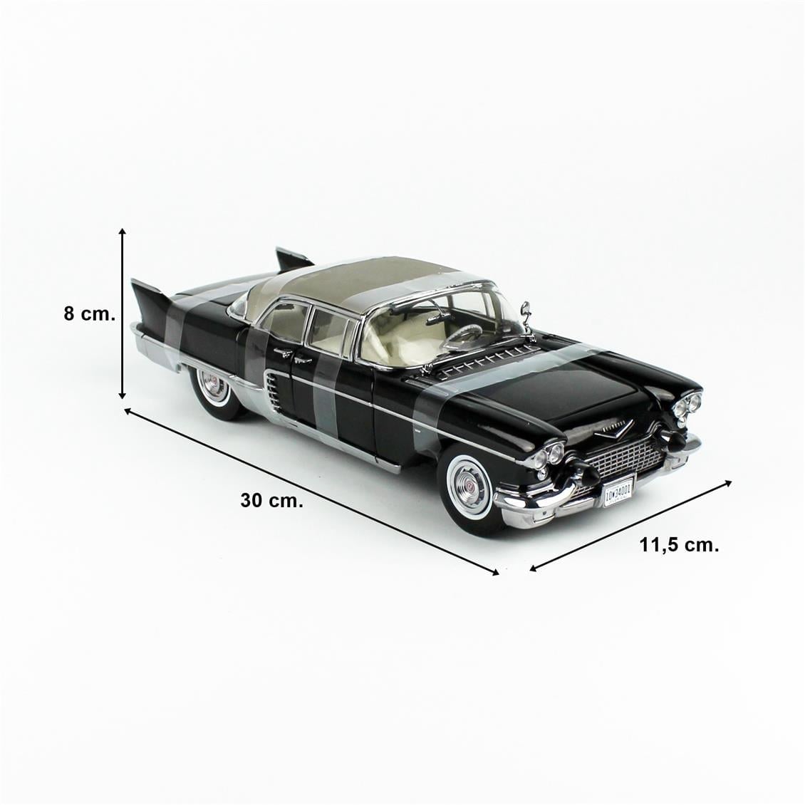 Sunstar 4001 1/18 Ölçek, 1957 Cadillac Eldorado Brougham , Abanoz Siyahı, Sergilemeye Hazır Metal Araba Modeli