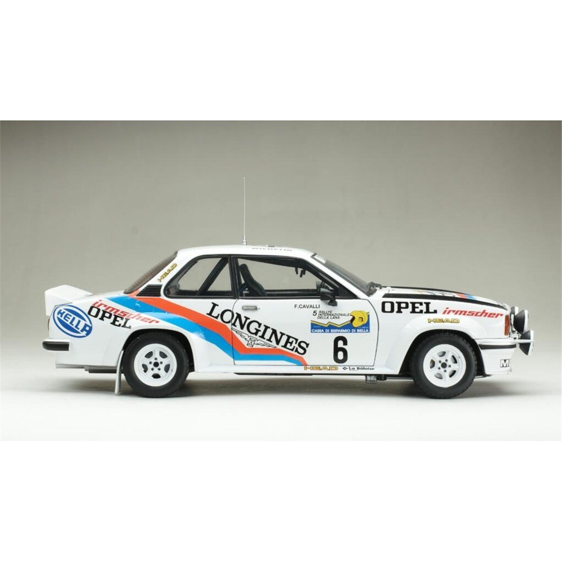 Sunstar 5377 1/18 Ölçek, Opel Ascona 400 #6 Balmer Jean - Pierre / Cavalli Fabio-Rally 1982, Sergilemeye Hazır Metal Araba Mode