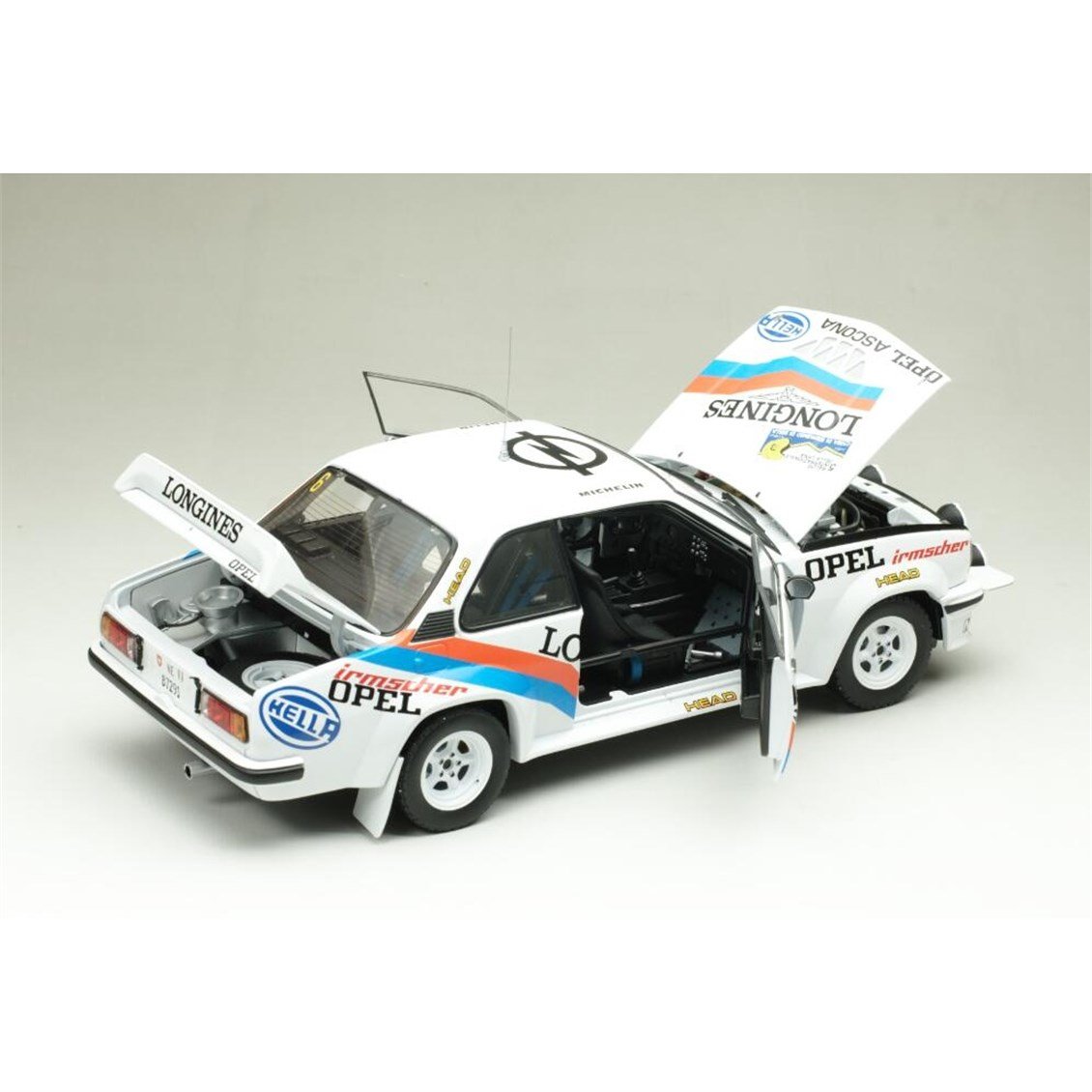 Sunstar 5377 1/18 Ölçek, Opel Ascona 400 #6 Balmer Jean - Pierre / Cavalli Fabio-Rally 1982, Sergilemeye Hazır Metal Araba Mode