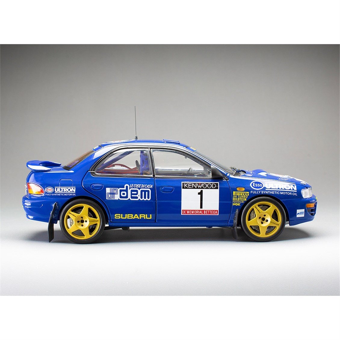 Sunstar 5600 1/18 Ölçek, Subaru Impreza 555 -#1 Colin McRae - Winner Memorial Bettega 1993, Sergilemeye Hazır Metal Araba Model