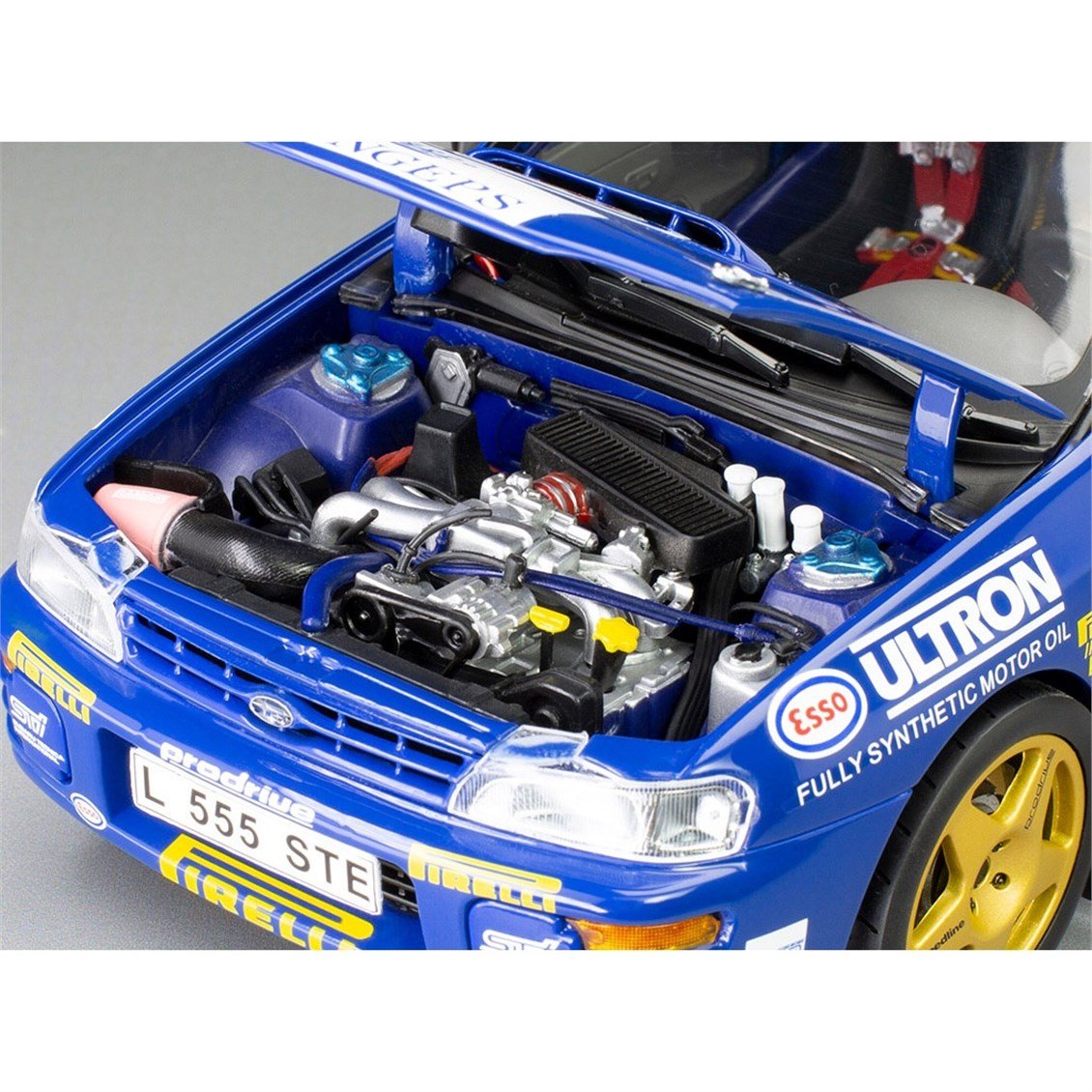 Sunstar 5600 1/18 Ölçek, Subaru Impreza 555 -#1 Colin McRae - Winner Memorial Bettega 1993, Sergilemeye Hazır Metal Araba Model