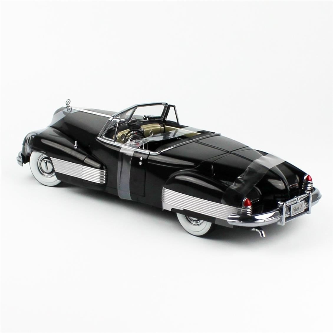Sunstar 5731 1/18 Ölçek, 1938 Buick Y-Job, Siyah, Sergilemeye Hazır Metal Araba Modeli