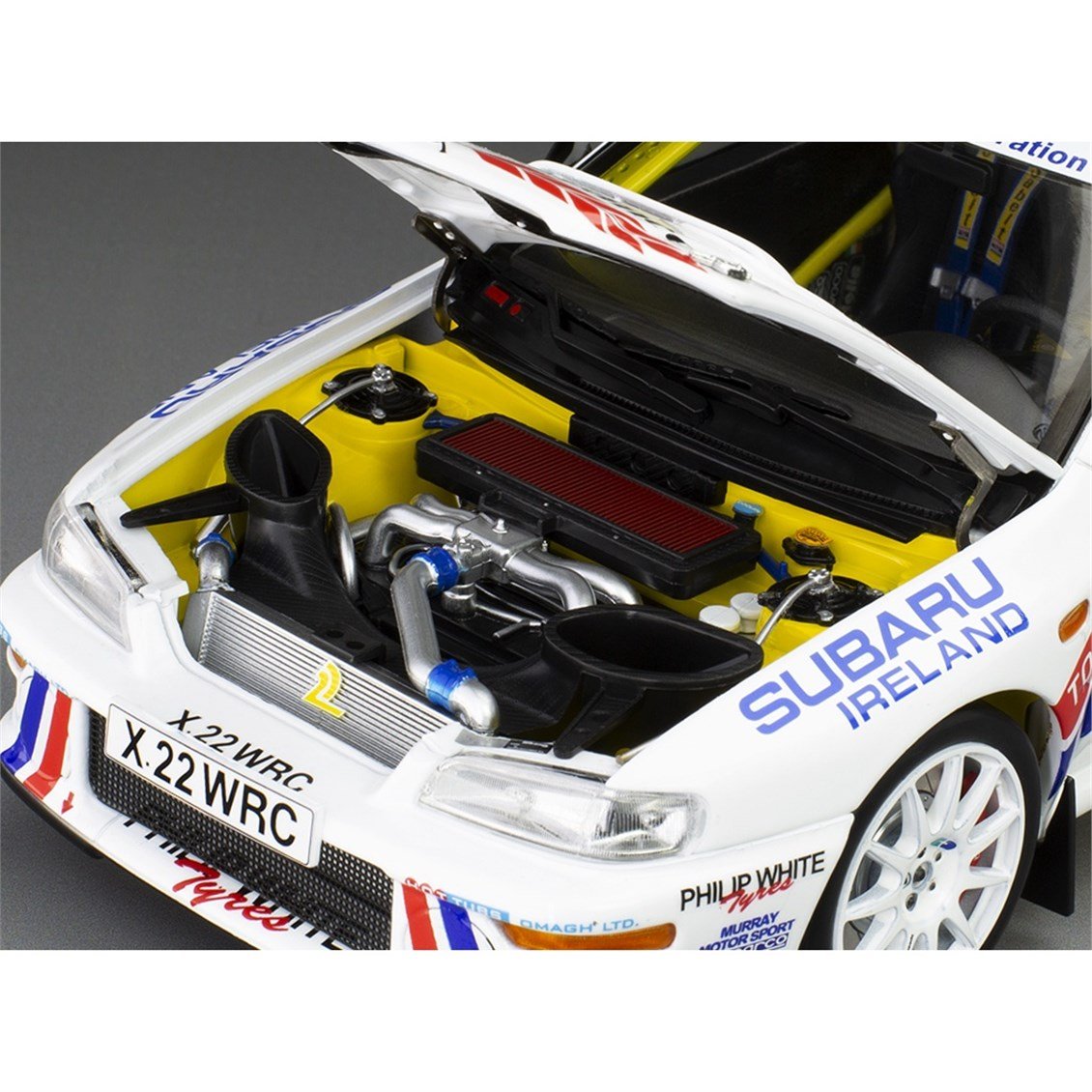 Sunstar 5752 1/18 Ölçek, Subaru Impreza S6 WRC '00 #12 A.Nesbitt / J.O'Brien - Winner Jim Clark Memorial Rally 2002, Sergilemey