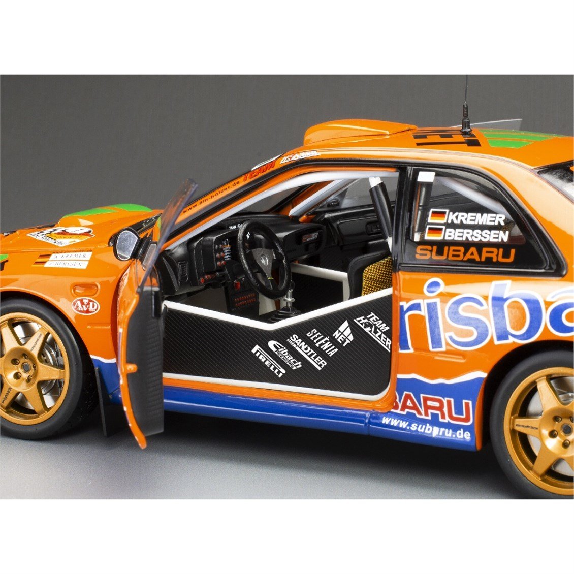 Sunstar 5782 1/18 Ölçek, Subaru Impreza S5 WRC '97 #1 A.Kremer / F.Berßen - Winner ADAC Rallye 1999, Sergilemeye Hazır Metal Ar