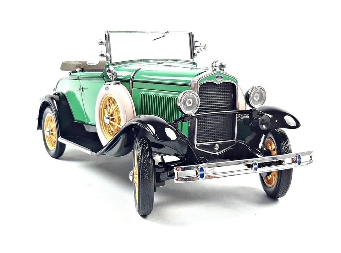 Sunstar 6127 1/18 Ölçek, 1931 Ford Model A Pickup, Yeşil, Sergilemeye Hazır Metal Kamyonet Modeli