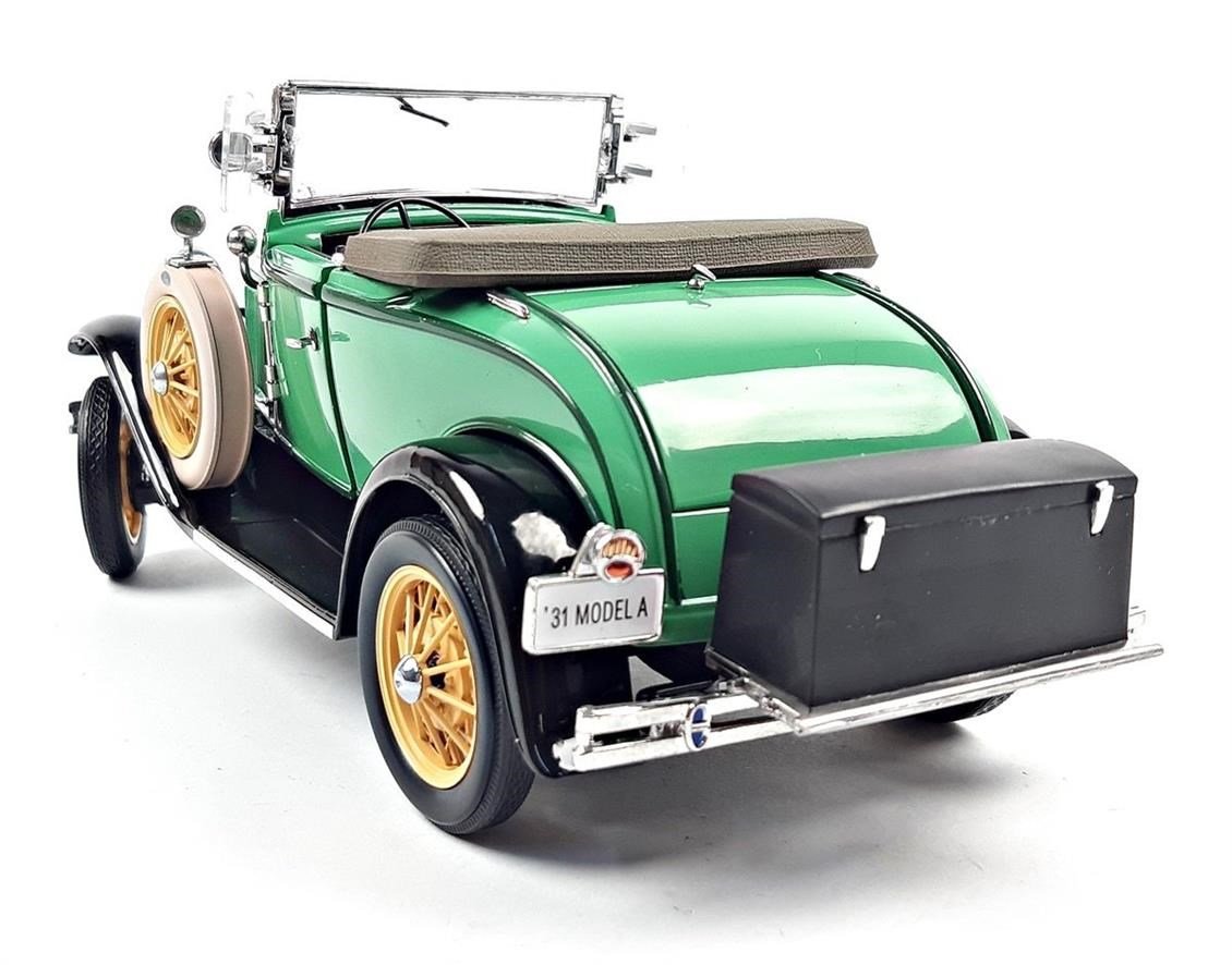 Sunstar 6127 1/18 Ölçek, 1931 Ford Model A Pickup, Yeşil, Sergilemeye Hazır Metal Kamyonet Modeli