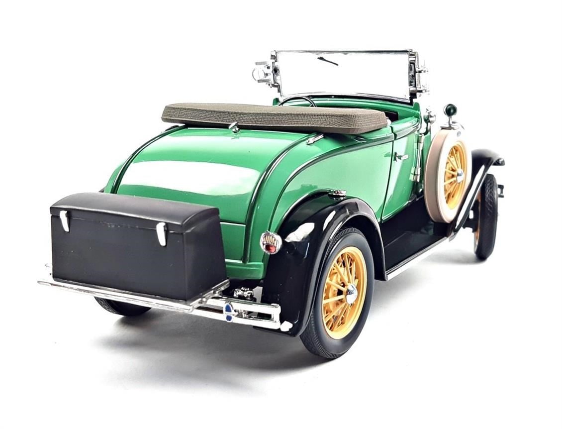 Sunstar 6127 1/18 Ölçek, 1931 Ford Model A Pickup, Yeşil, Sergilemeye Hazır Metal Kamyonet Modeli