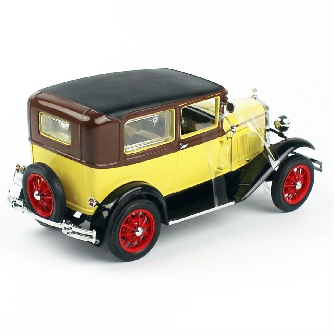 Sunstar 6191 1/18 Ölçek, 1931 Ford Model A Tudor, Kahverengi/Bej, Sergilemeye Hazır Metal Araba Modeli
