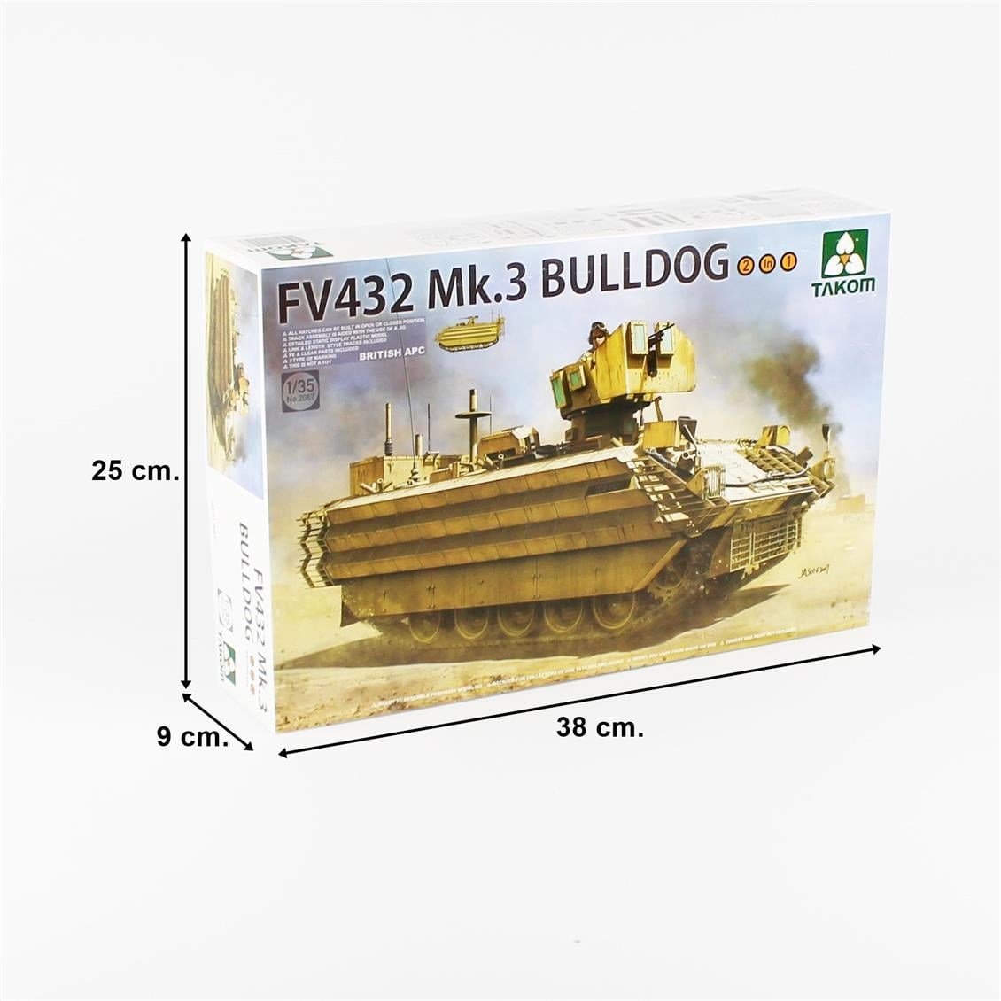 Takom 2067 1/35 Ölçek, İngiliz APC FV432 Mk.3 Bulldog Tankı, (2 in 1), Plastik Model kiti