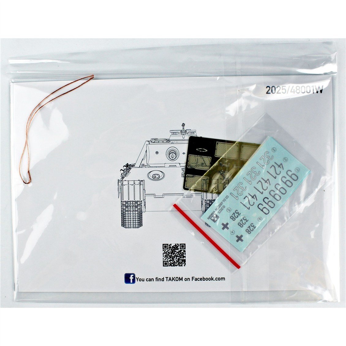 Takom 48001W 1/48 Ölçek, Hs 129 B2+Hs 129 B3+3D Reçine Figür 2 Adet+Panther A Tankı Plastik Model Kit Seti