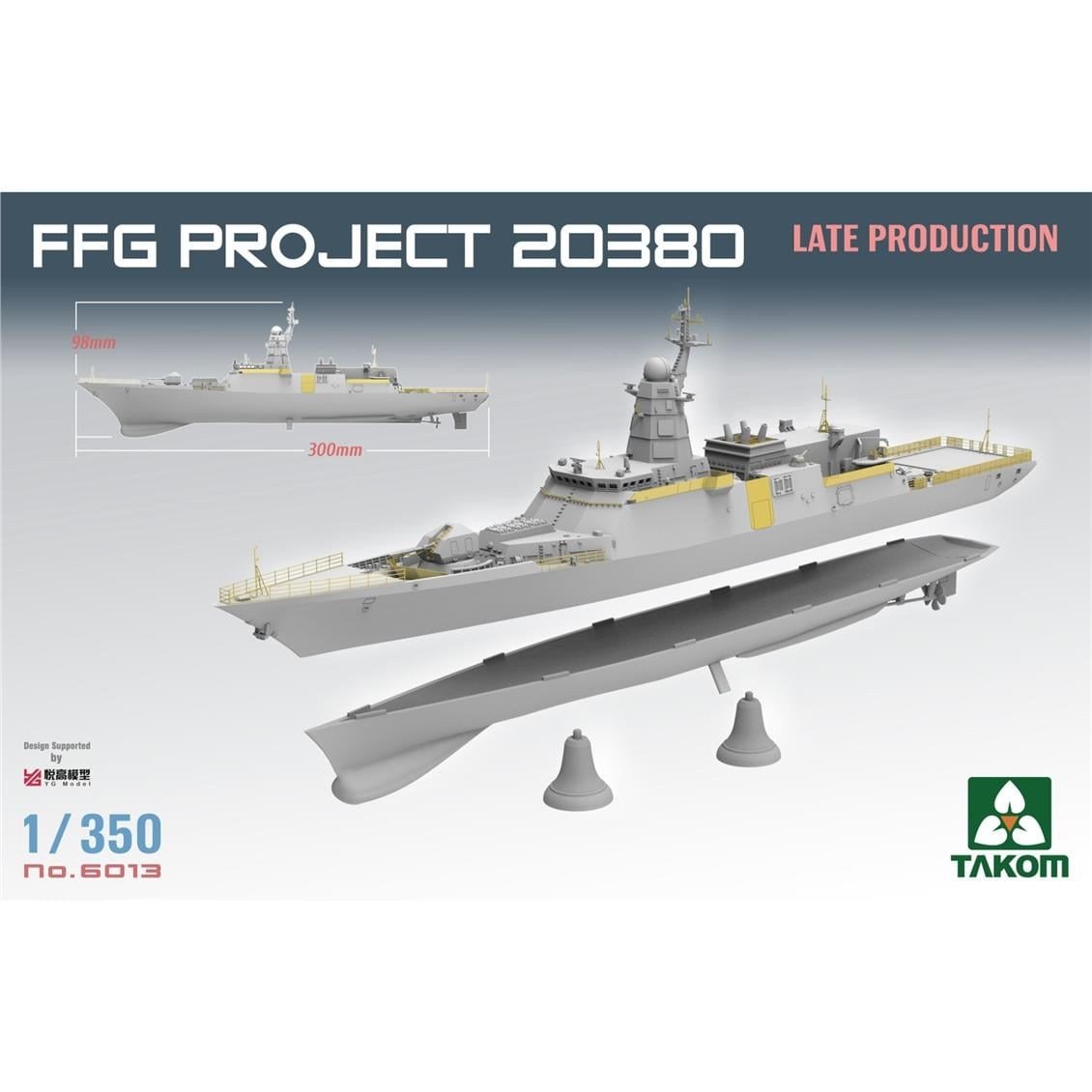 Takom 6013 1/350 Ölçek, FFG Project 20380 Korvet (Geç Dönem), Plastik Model Kiti