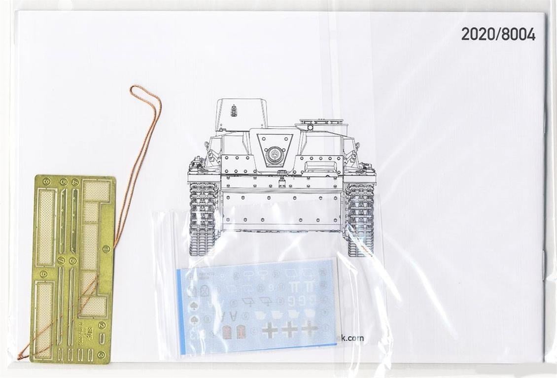 Takom 8004 1/35 Ölçek, Alman Tank Avcısı Stug III (Versiyon G) İlk Dönem, Plastik Model kiti