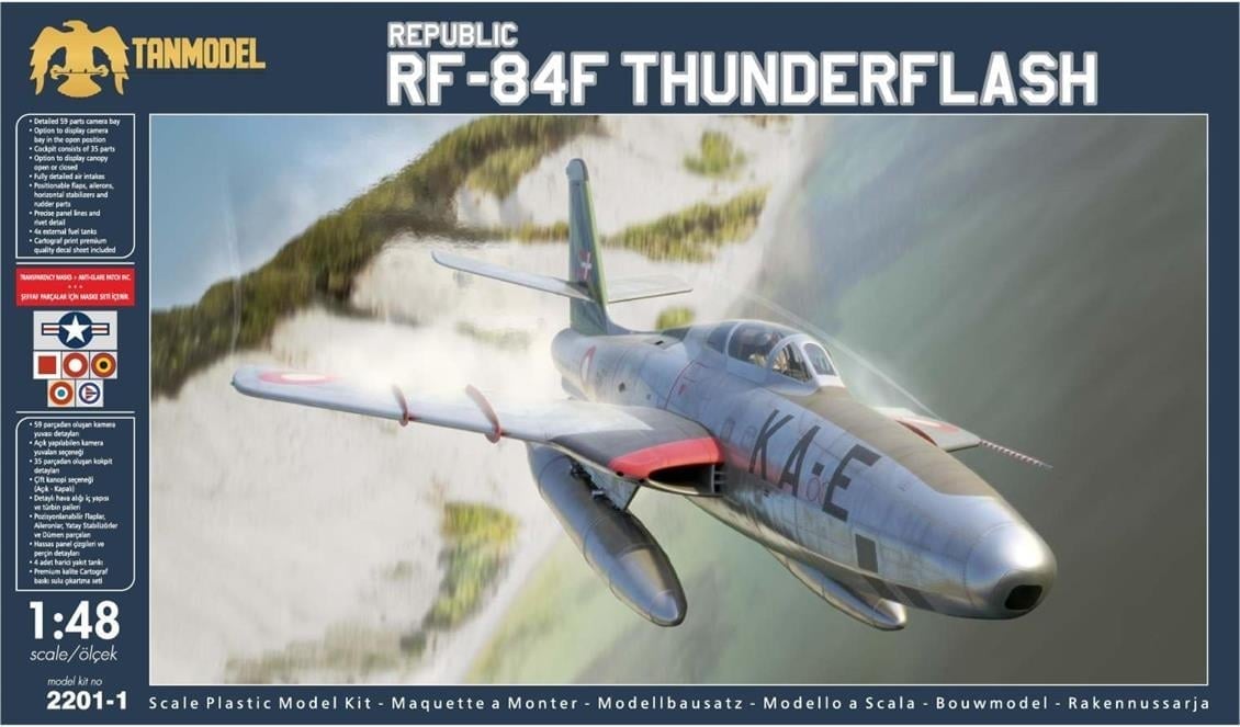 Tan Model 2201 1/48 Ölçek, Republic Rf-84F