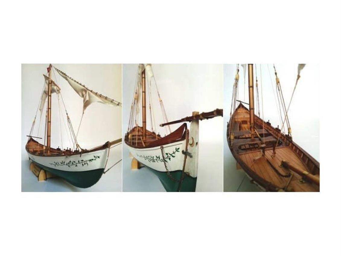Tersane Model 003 1/16 Ölçek, İzmir Kayığı, Ahşap Tekne Kiti