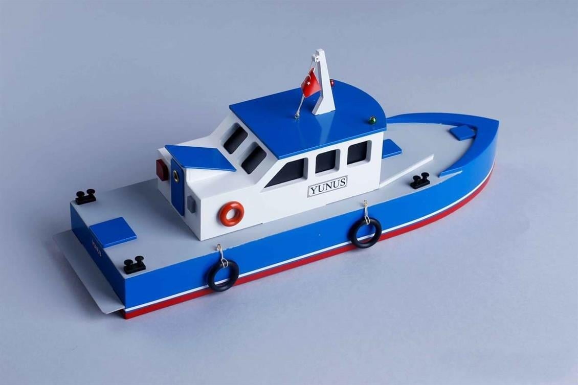 Tersane Model 005 1/50 Ölçek, Yunus Liman Hizmet Botu, Ahşap Tekne Kiti