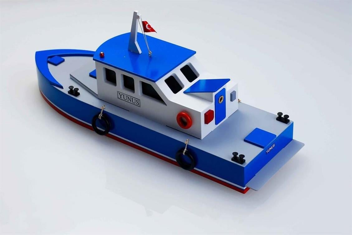 Tersane Model 005 1/50 Ölçek, Yunus Liman Hizmet Botu, Ahşap Tekne Kiti