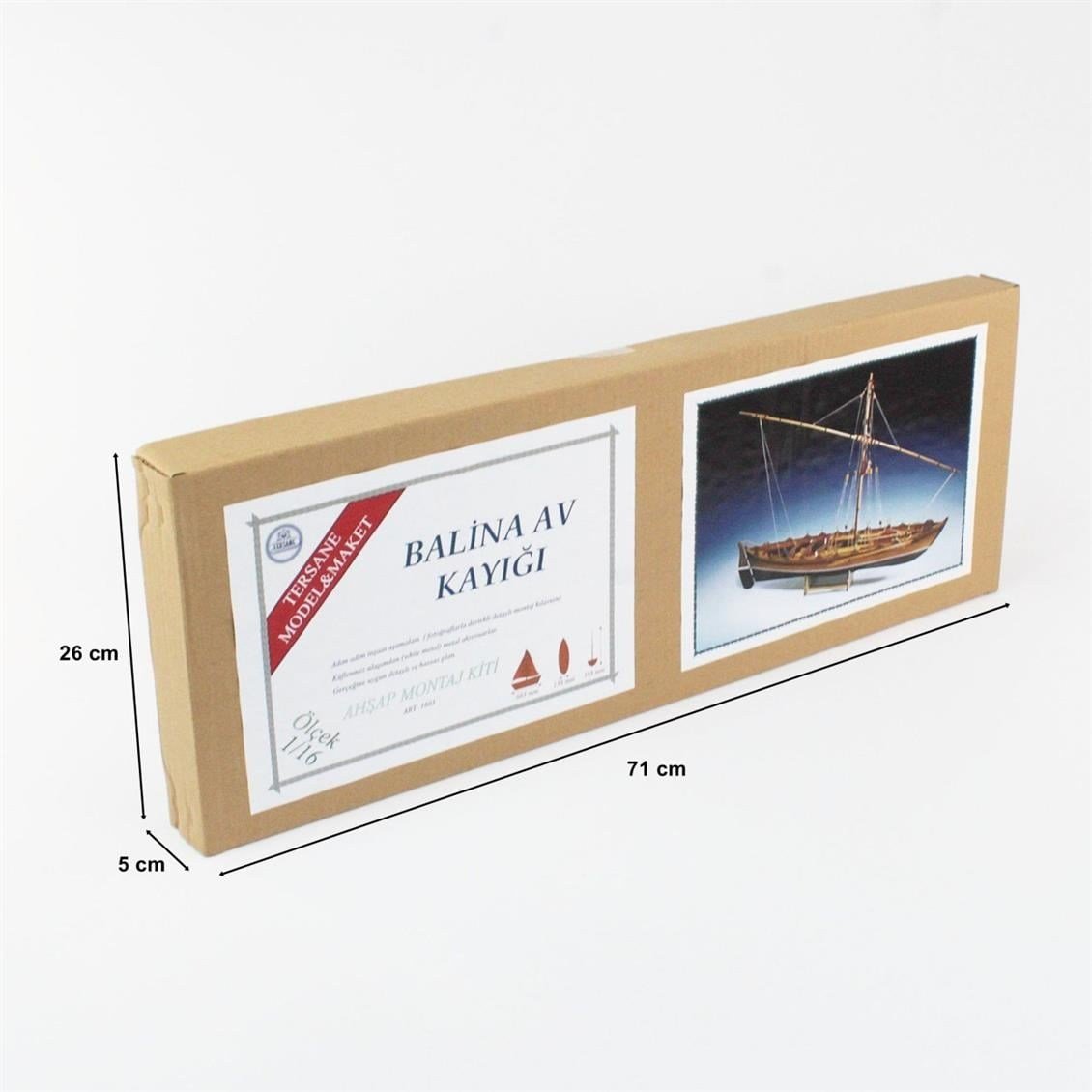 Tersane Model 006 1/16 Ölçek, Balina Av Kayığı, Ahşap Tekne Kiti
