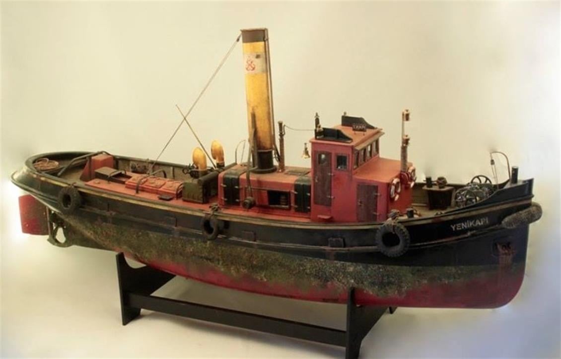 Tersane Model K2401 1/24 Ölçek, Yenikapı Römorkörü, R/C Dönüşebilir, Ahşap Tekne Kiti