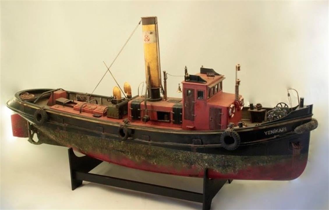 Tersane Model K2401 1/24 Ölçek, Yenikapı Römorkörü, R/C Dönüşebilir, Ahşap Tekne Kiti