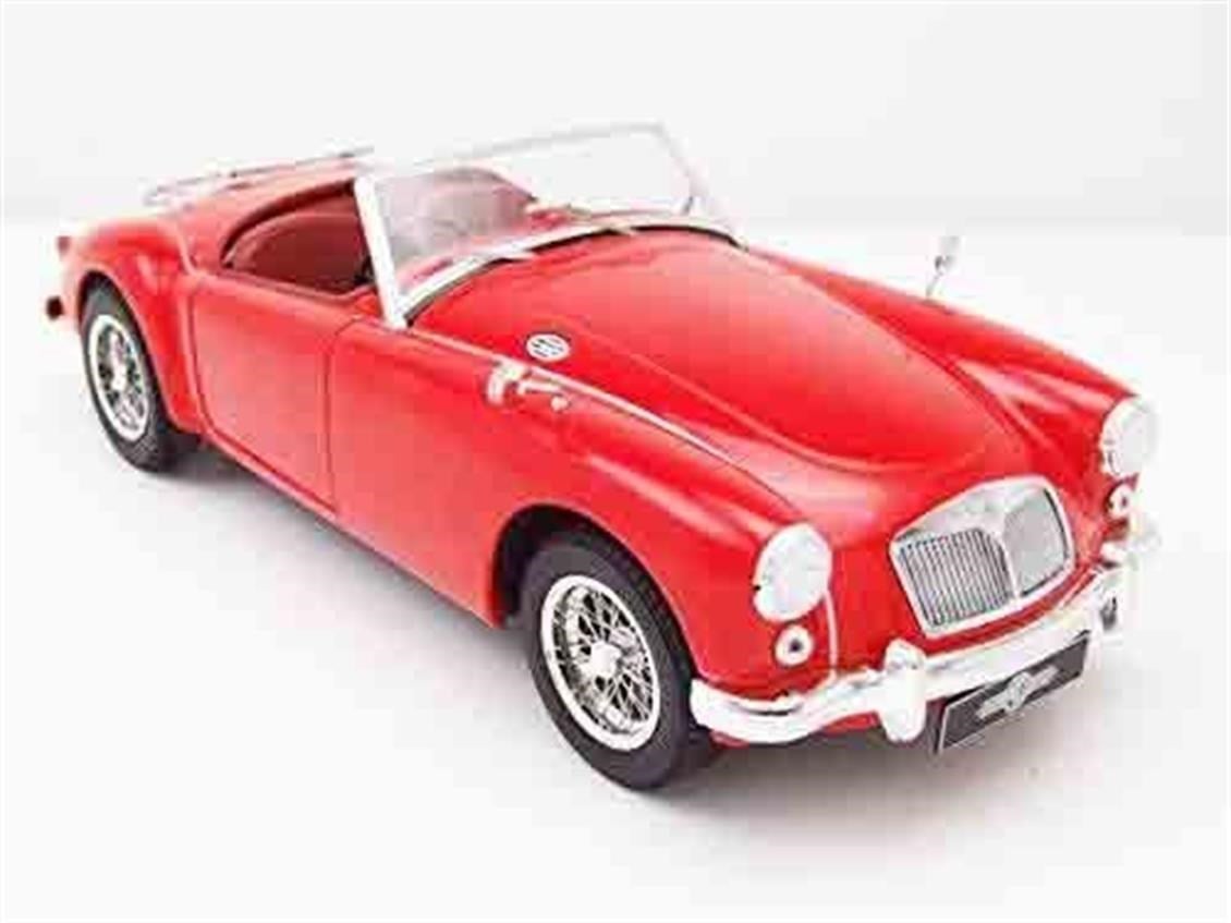 Triple9 Collection 1800160 1/18 Ölçek, 1957 MGA MK I A1500, Open Convertible, Kırmızı, Sergilemeye Hazır Metal Araba Modeli