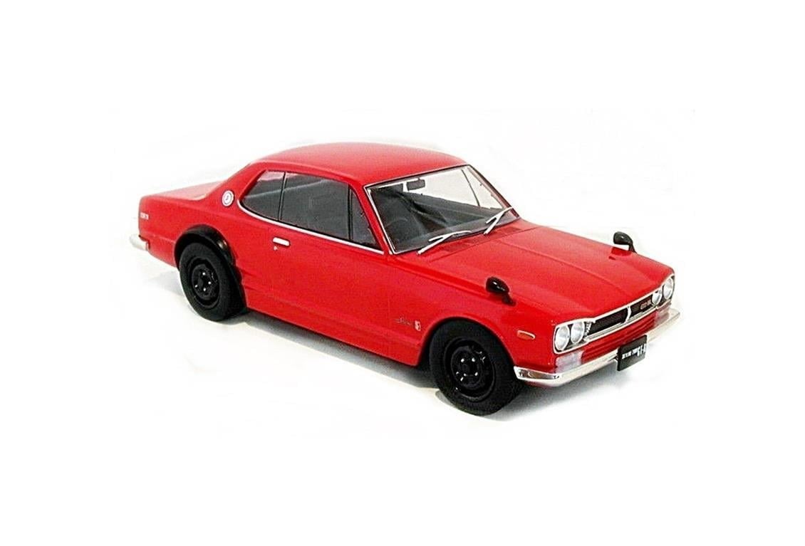 Triple9 Collection 1800182 1/18 Ölçek, Nissan Skyline GT-R KPGC 10, Kırmızı, Sergilemeye Hazır Metal Araba Modeli