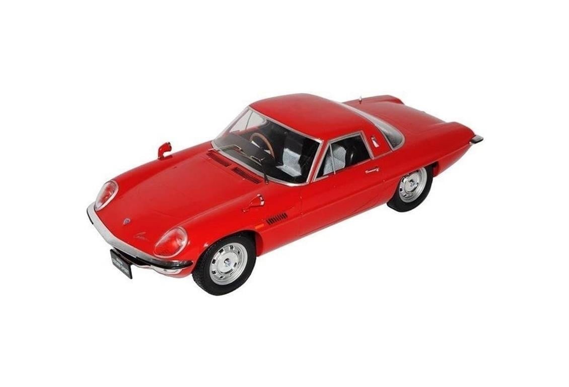 Triple9 Collection 1800188 1/18 Ölçek, Mazda Cosmo Sport, Kırmızı, Sergilemeye Hazır Metal Araba Modeli