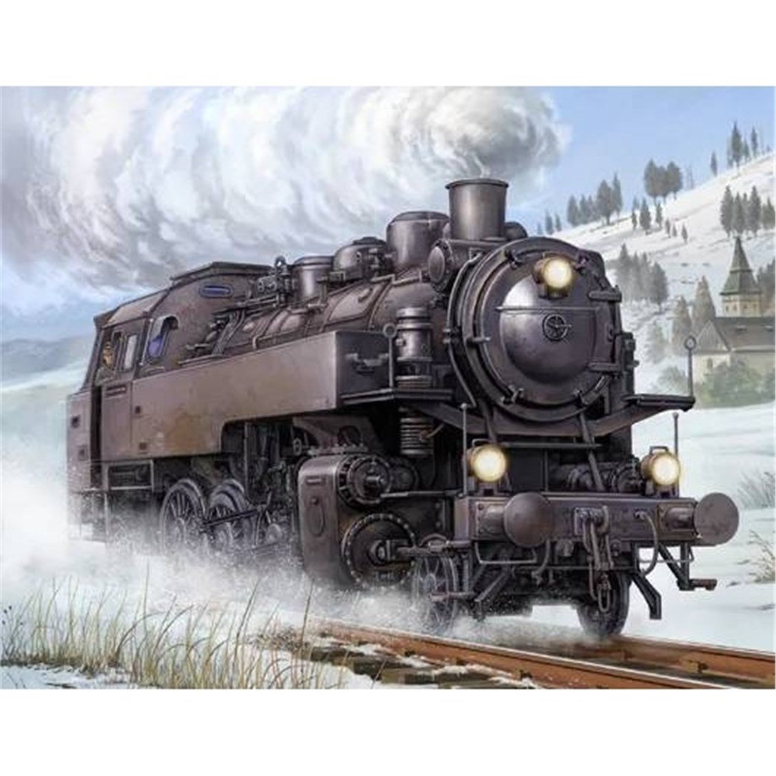 Trumpeter 00217 1/35 Ölçek, BR86 Buharlı Lokomotif, Plastik Model Kiti