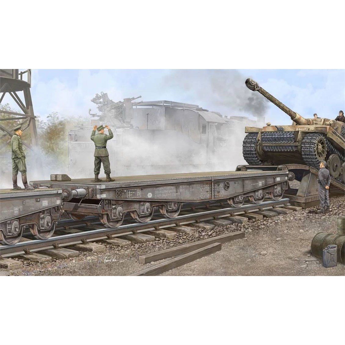 Trumpeter 00221 1/35 Ölçek, Type SSyms 80 Ağır Yük Vagonu, Plastik Model Kiti