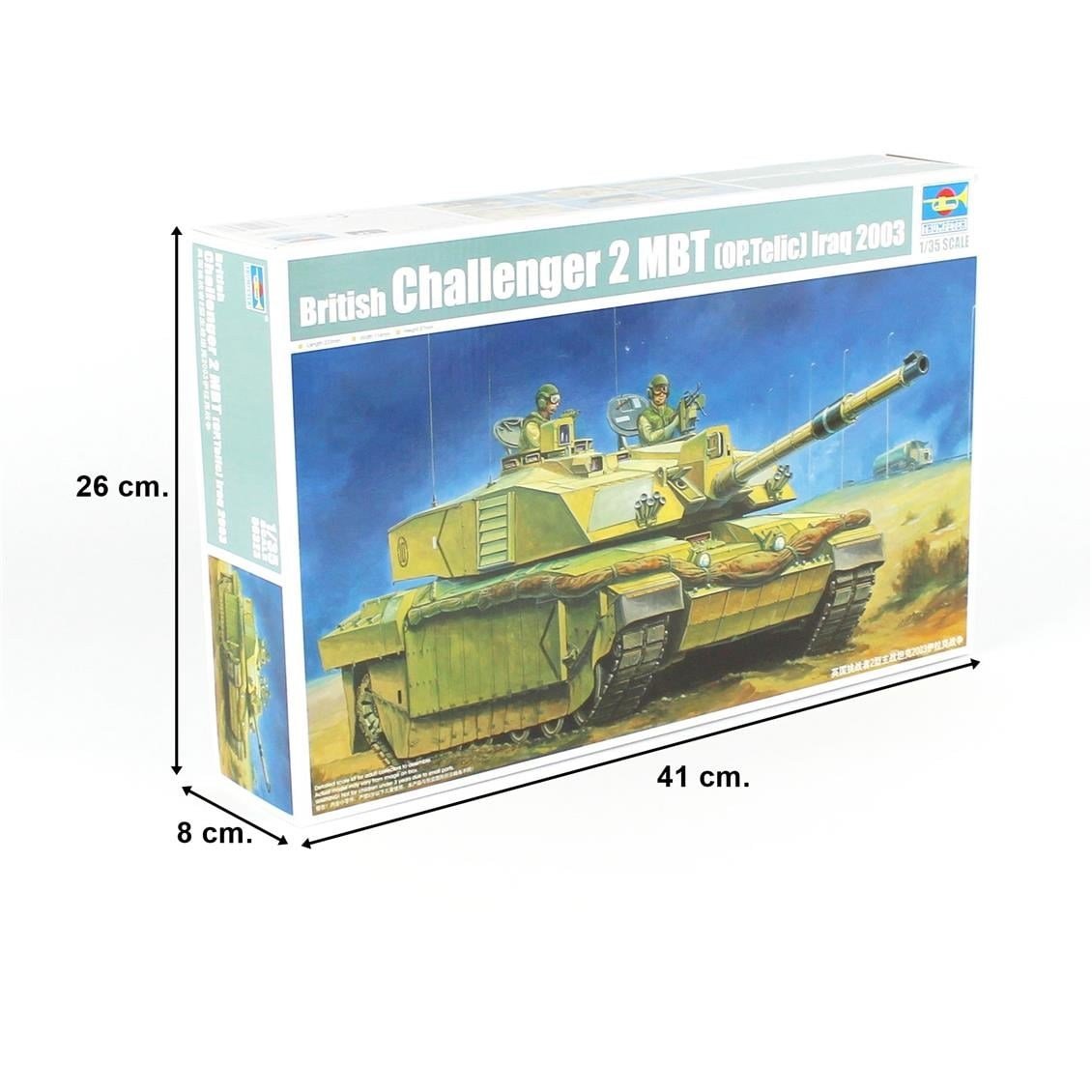 Trumpeter 00323 1/35 Ölçek, British Challenger II, Basra 2003,op,telic Tankı, Plastik Model Kiti