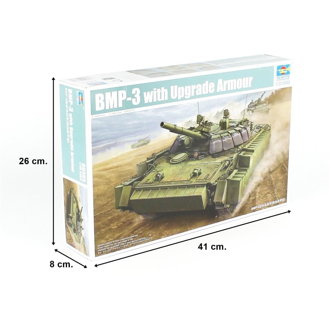 Trumpeter 00365 1/35 Ölçek, BMP-3 (w/ERA Tiles) Tankı, Plastik Model Kiti