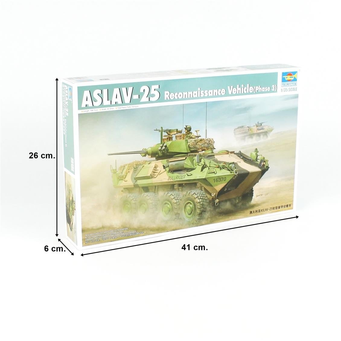 Trumpeter 00392 1/35 Ölçek, ASLAV-25, Zırhlı Keşif Aracı Plastik Model Kiti