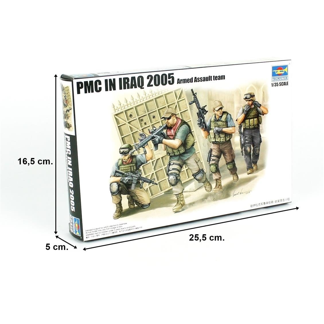 Trumpeter 00419 1/35 Ölçek, PMC Saldırı Timi Irak'ta (2005) Figürleri Plastik Model Kiti