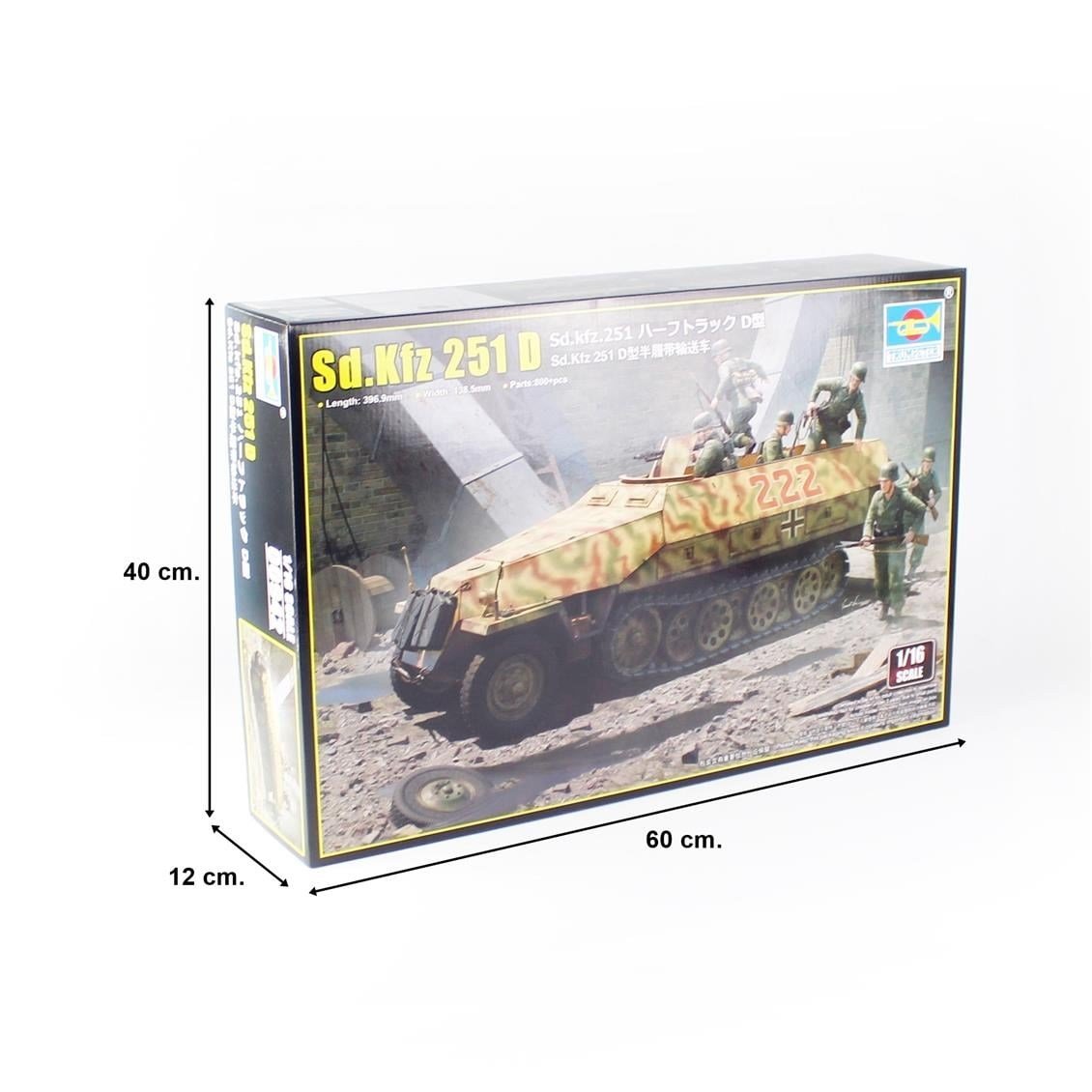 Trumpeter 00942 1/16 Ölçek, Sd.Kfz. 251D Yarı Paletli Zırhlı Personel Taşıyıcı, Plastik Model Kiti