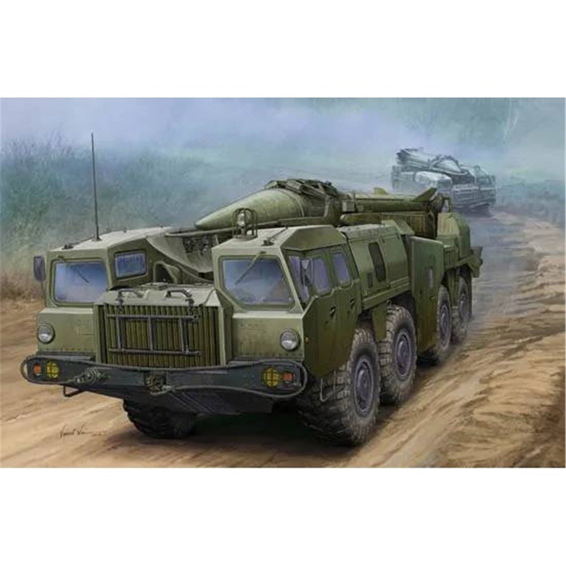 Trumpeter 01019 1/35 Ölçek, Soviet (9P117M1) Launcher with R17 Rocket of 9K72 Missile Complex (Scud-B), Füze Sistemi Plastik Mo