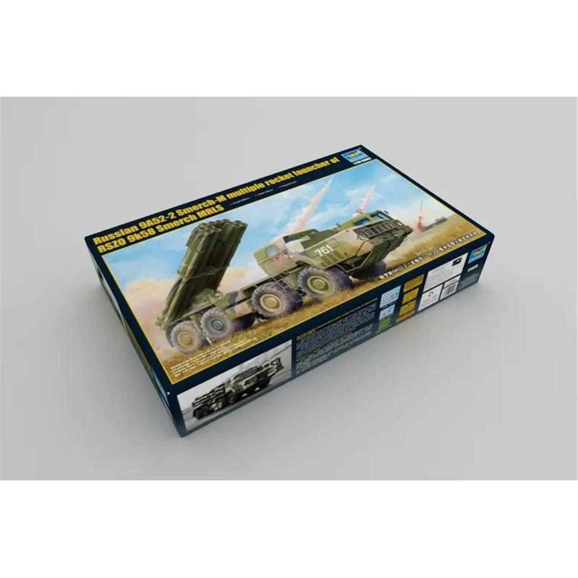 Trumpeter 01020 1/35 Ölçek, Russian 9A52-2 Smerch-M multiple rocket launcher of RSZO 9k58, Ağır Sınıf Çok Namlulu Roketatar  Pl
