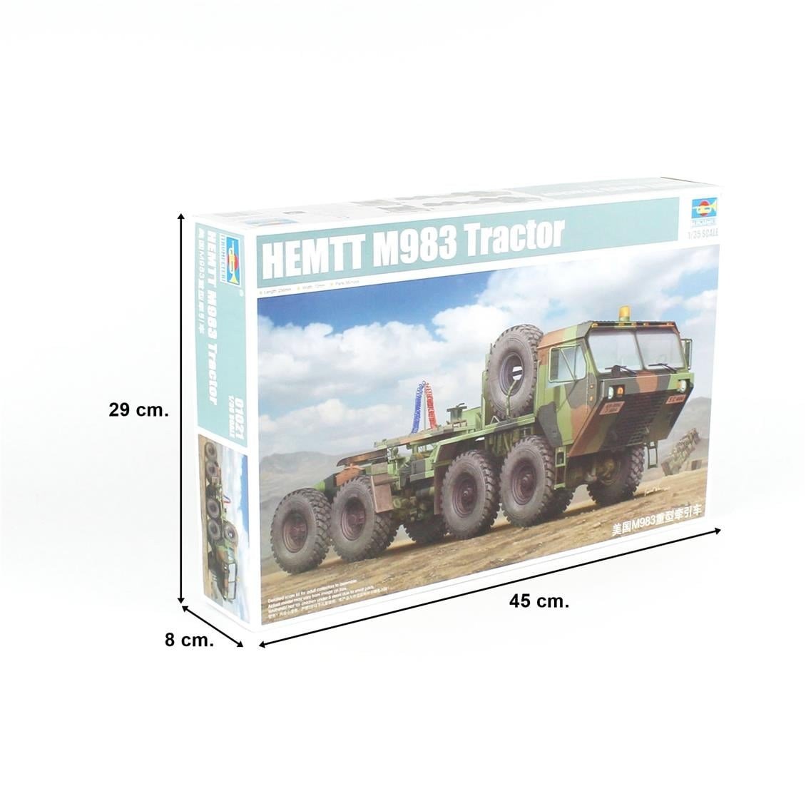 Trumpeter 01021 1/35 Ölçek, HEMTT M983 Askeri Çekici Plastik Model Kiti