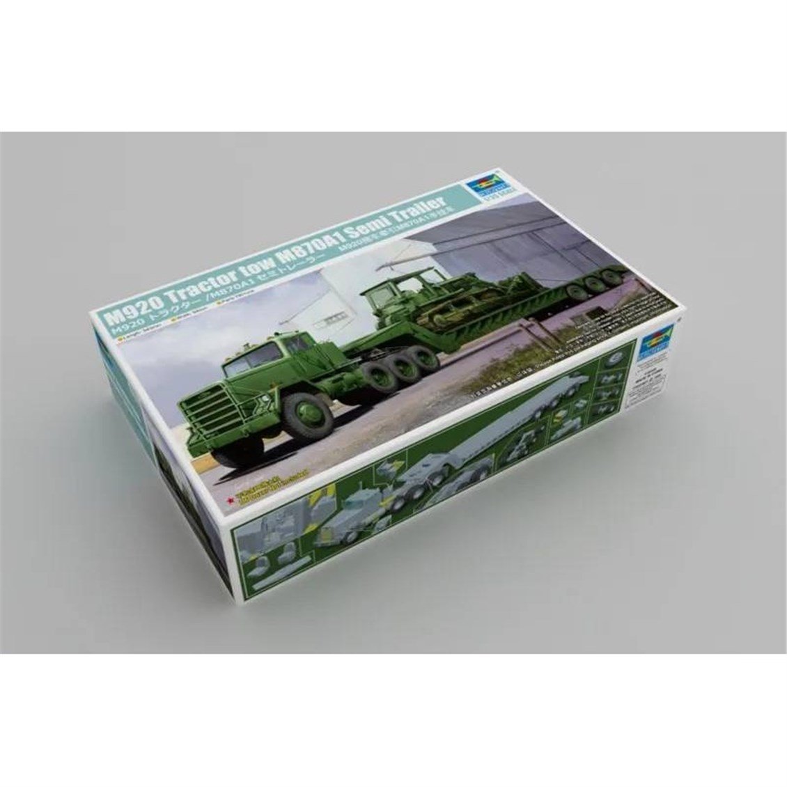 Trumpeter 01078 1/35 Ölçek, M920 Ağır Hizmet Çekici ve M870A1 Yarı Römorku, Plastik Model Kiti