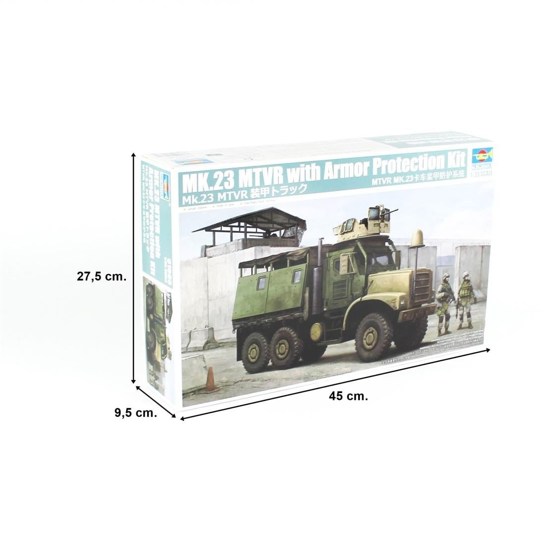 Trumpeter 01080 1/35 Ölçek, MK.23 MTVR Zırhlı Kamyon, Plastik Model Kiti