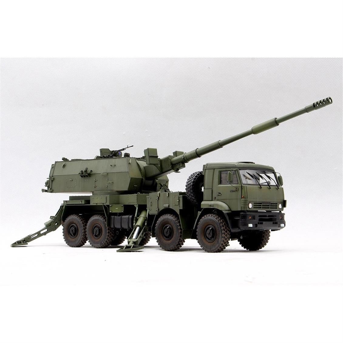 Trumpeter 01085 1/35 Ölçek, Rus 2S35-1 Koalitsiya-SV KSh, Kundağı Motorlu Obüs, Plastik Model Kiti