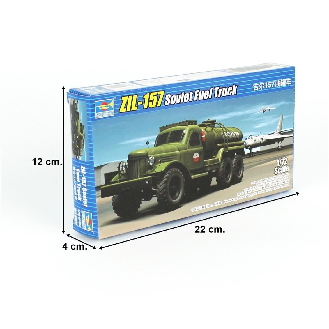 Trumpeter 01102 1/72 Ölçek, Camion-Zil-157 Sovyet Yakıt Kamyonu, Plastik Model Kiti